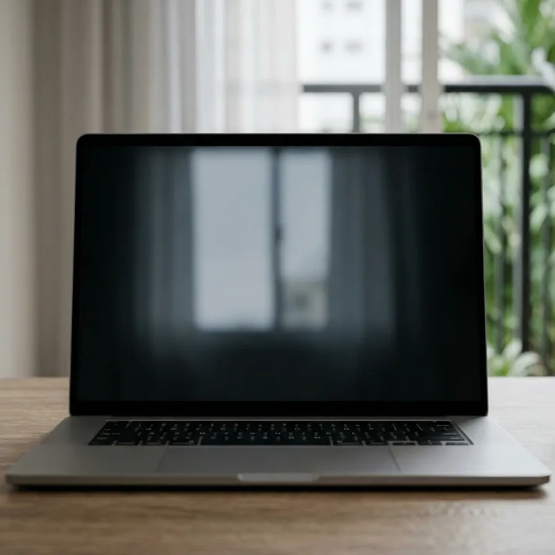 Superfície de notebook em contexto de cuidado